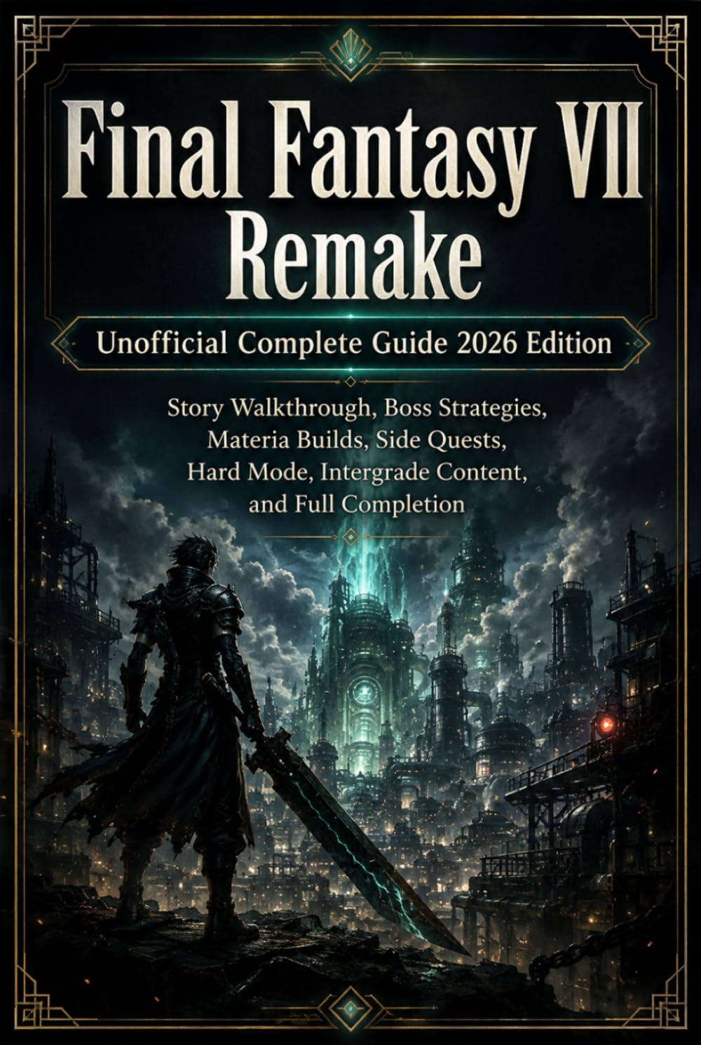 Final Fantasy VII Remake Unofficial Complete Guide 2026 Edition: Story Walkthrough, Boss Strategies, Materia Builds, Side Quests, Hard Mode, Intergrade Content, and Full Completion