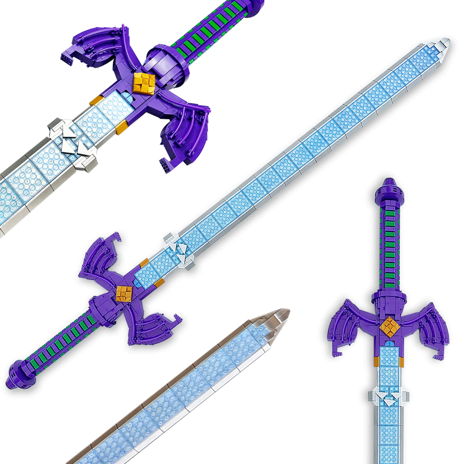 CHUANGPINBOTW Link Master Sword Building Toy Set for Adults,Hyrule Legend Building Swords Set for Game Fans 788 pcs
