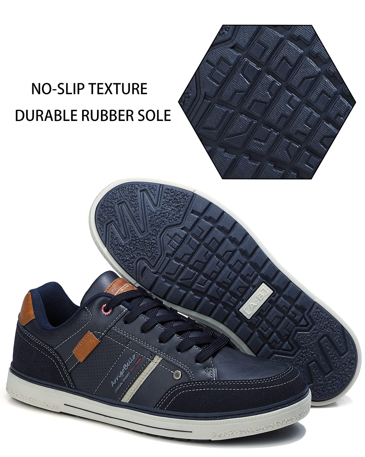 ARRIGO BELLO Sneakers Uomo Scarpe Ginnastica Sportive Running Trekking Mocassini Uomo Estivi all'aperto Respirabile Taglia 41-46