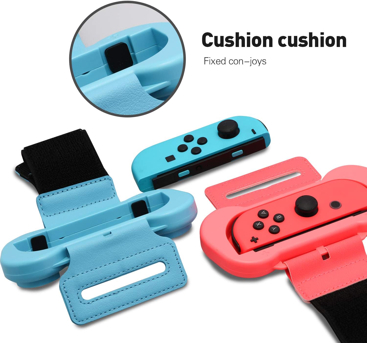 Switch Dance Wrist Bands, Switch Wrist Straps Compatible with Dance 2023 2022 2021 2020 and Nintendo Switch Sports Game - 2 Packs (Fit for 4.72-7.5 inches Wrist Circumference) - Blue and Red - Image 5