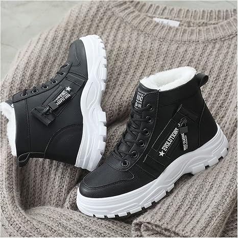 Amazon.com: ZSHIYE Zapatos de invierno para mujer, con cordones, botas de  nieve, botas de tobillo impermeables y cálidas, botas de mujer (color: B,  talla de zapato: 7) : Ropa, Zapatos y Joyería
