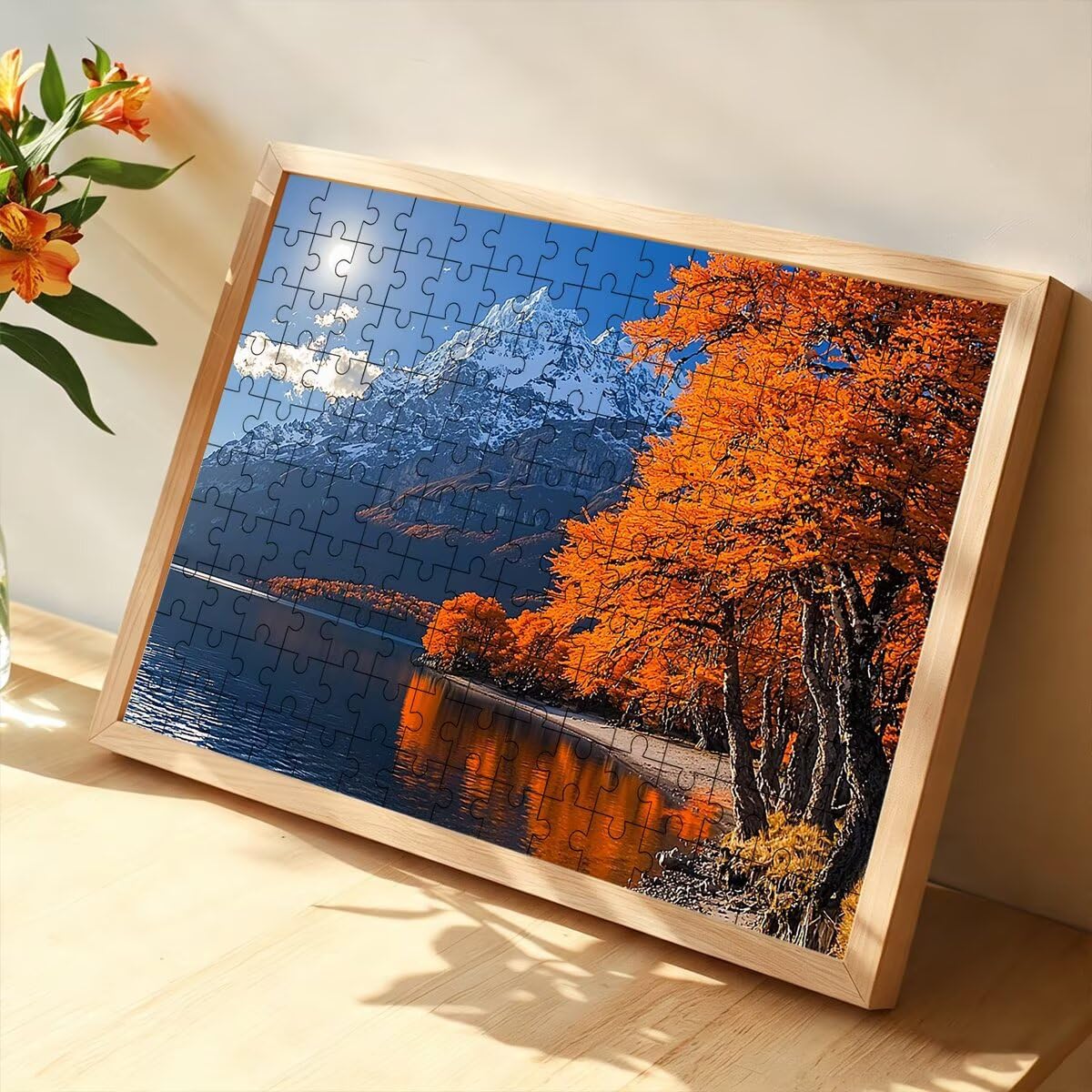 Puzzle 3000 Pezzi Natura, Puzzle Adulti Autunno in Legno, 122x81cm -1417