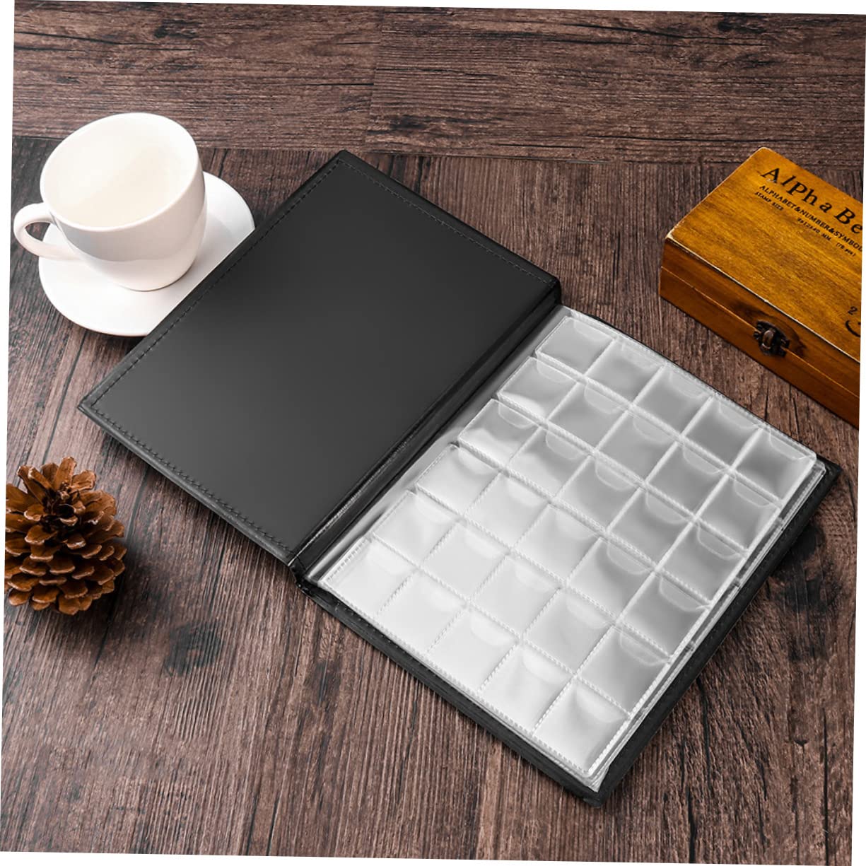 Gadpiparty Album per Monete da Collezione 250 Griglie 10 Pagine 2 Pezzi