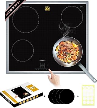 Extra-Large Translucent Induction Cooktop Protector Cover Mat 20.4" x 30.7 "Magnetic | 230C 450F Heat-Resistant | Range Covers for Electric Stove | Multi-Use Silicone Mat TSMGTS9