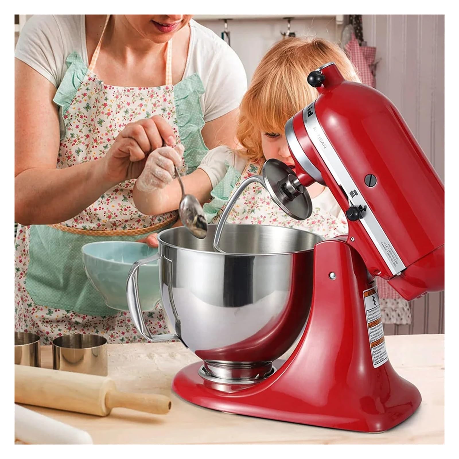 Hak do ciasta ze stali nierdzewnej, kompatybilny z mikserami Kitchenaid, mikserami stojącymi 4,5QT i 5QT