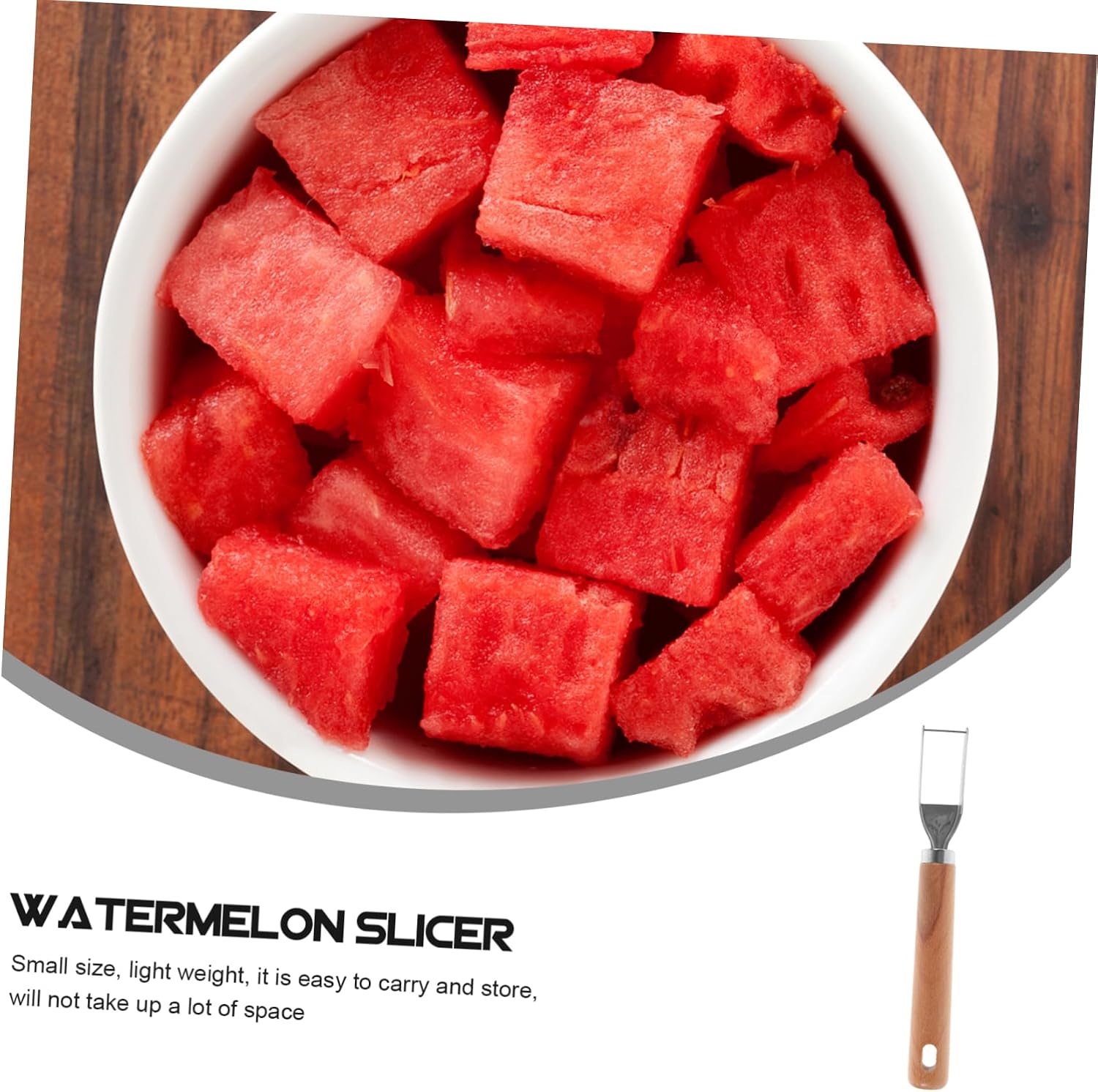 COLLBATH Portable Watermelon Cutter Stainless Steel Fruit Cutting Tool
