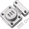 GEMASP Mechanical Keyless Cabinet Lock, Security Rotary Drawers Lock Password Lock, Combination Latch Files Cabinet Lock for Office, Cabinets, Mailboxes, Pet Doors