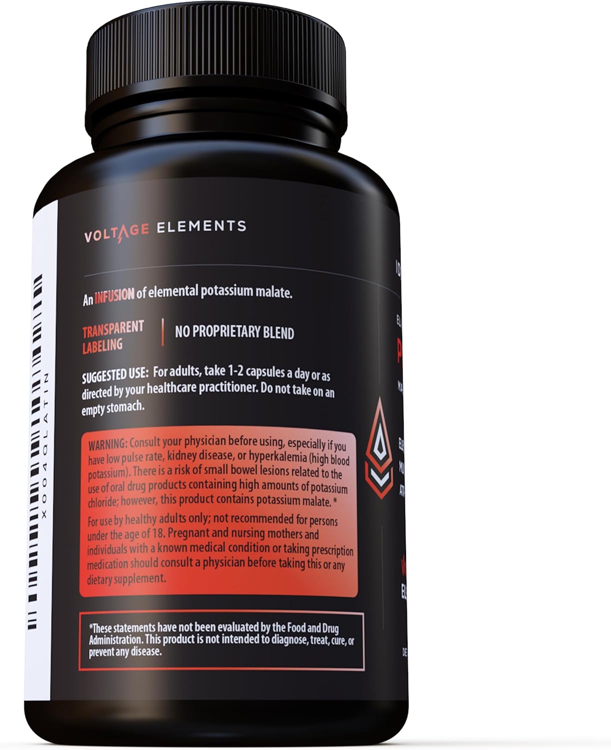 Potassium Malate 1389mg - ATP Production & Cellular Energy, Electrolyte Balance - Elemental Potassium 500mg (240 Capsules) Vegan - Image 9