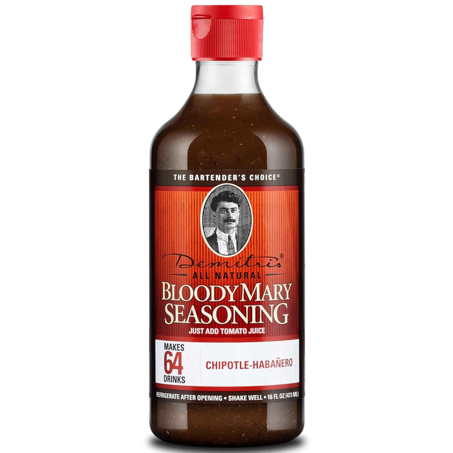 Demitri's Bloody Mary Seasoning 16oz Chipotle Habanero, 1.42Pound Boxes (Pack of 2