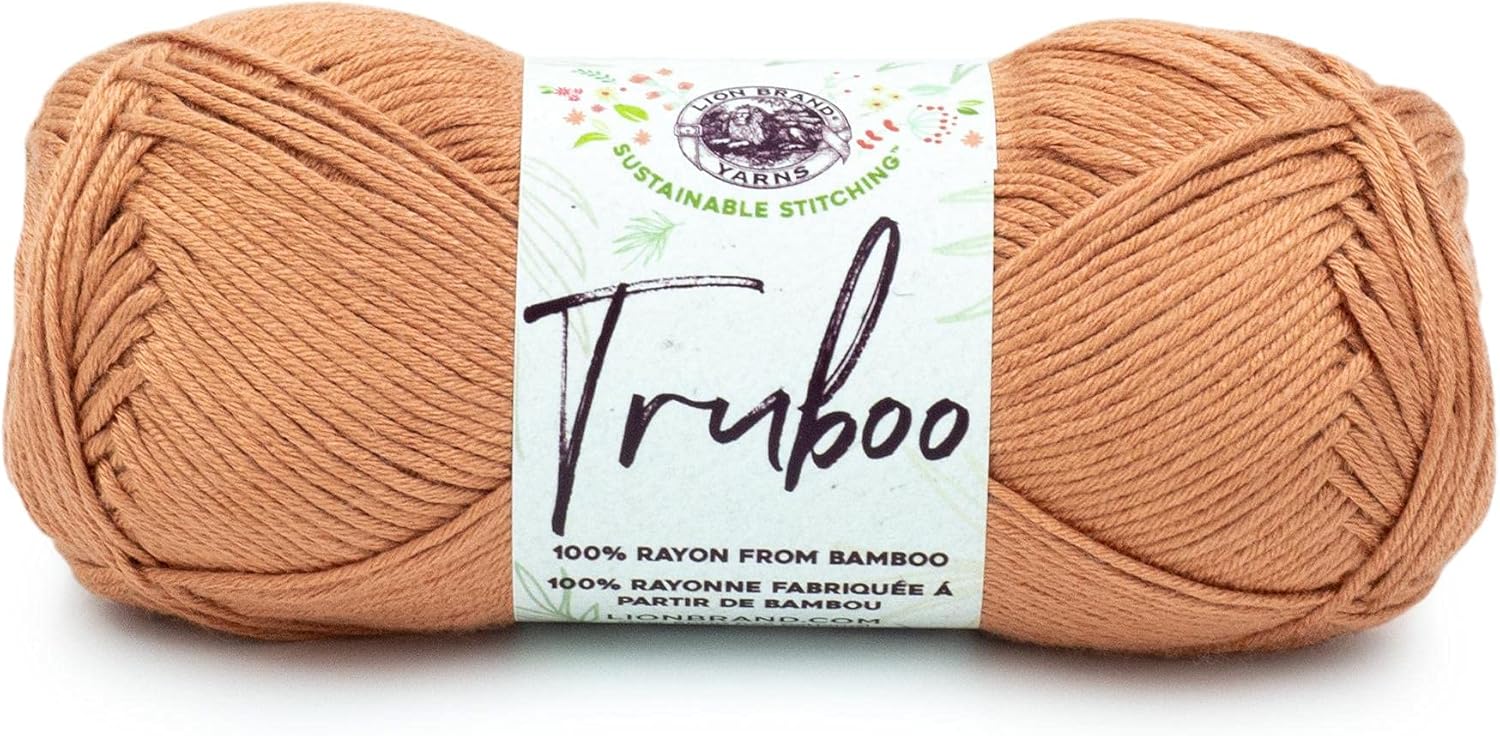 Lion Brand Yarn Truboo Yarn, Sienna, 1 Skein