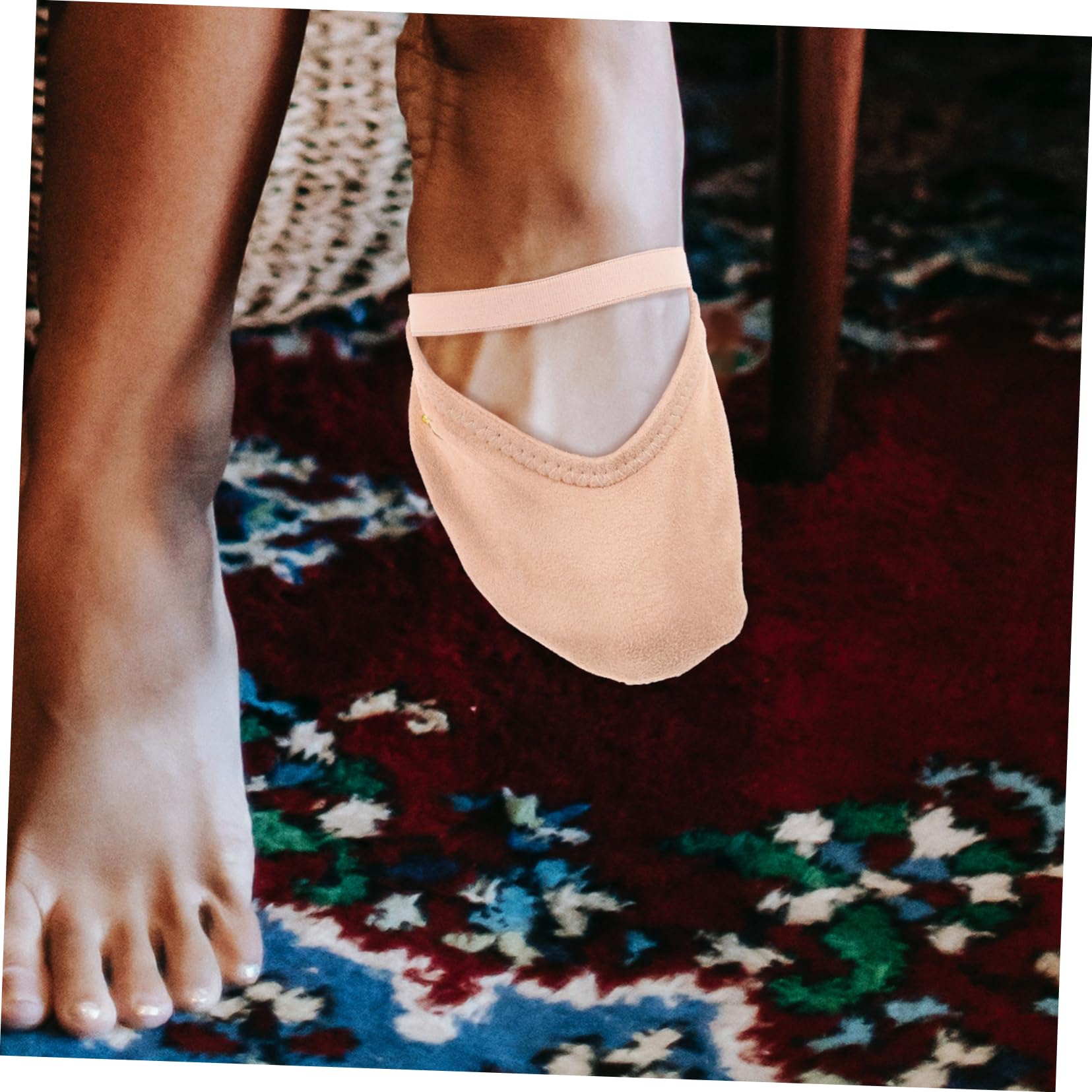 Homoyoyo 5paare Ballett Fußschutz Halbsohlen Toe Pads Für Tänzer Wiederverwendbare Schutzhüllen Für Spitzenschuhe Rutschfeste Und Bequeme Zehenpolster Für Ballett Tanz Und Yoga