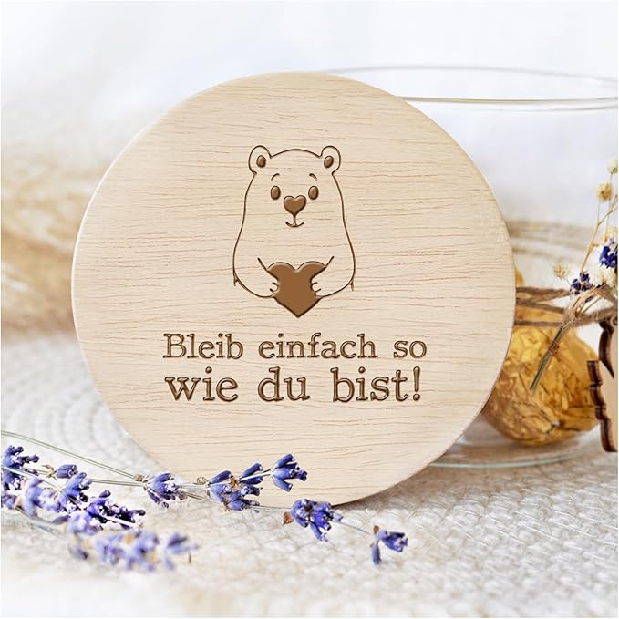 Grandora Aufbewahrungsglas Bleib einfach so wie du bist! Geschenkidee Jahrestag Vorratsglas zum Geburtstag, Geschenk für Freunde & Familie Keksdose mit Gravur XHG1033-02 Grandora Aufbewahrungsglas Bleib einfach so wie du bist! Geschenkidee Jahrestag Vorratsglas zum Geburtstag, Geschenk für Freunde & Familie Keksdose mit Gravur XHG1033-02