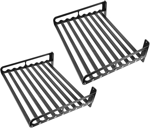 Miniatura 9 de Xcello Estante para horno de microondas, estante de microondas montado en la pared para ahorrar espacio, estante de almacenamiento de soporte