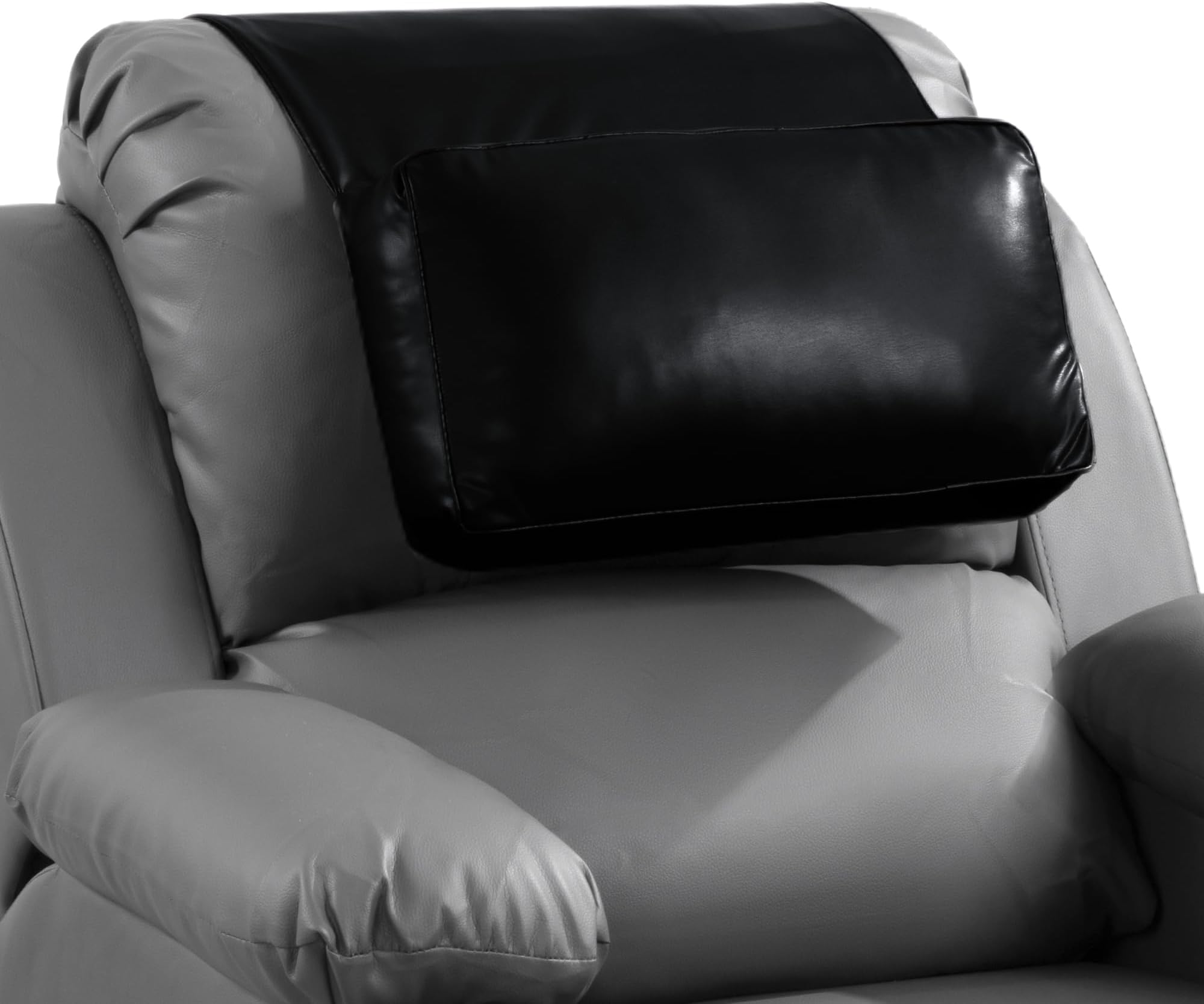 Yalikop Leather Recliner Head Pillow with Pocket 16.5 x 7