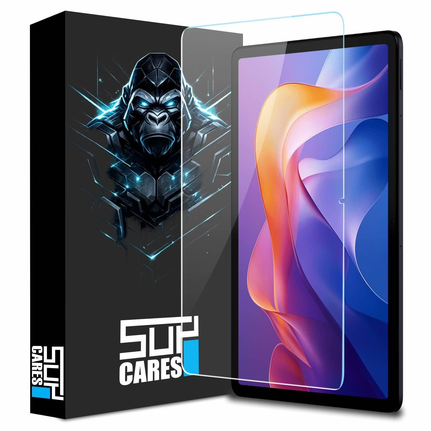 SupCares Tempered Glass for Redmi Pad 2 (11 Inch) With Installation Kit | Military-Grade Gorilla Screen Protector | Edge
