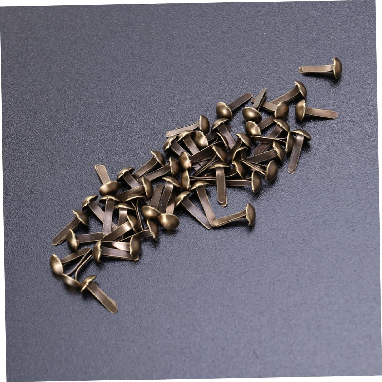 CORHAD 300pcs Metal Brads Electroplated Fasteners for Crafts Bronze Round Paper Fasteners for Scrapbooking Projects and Photo Displays