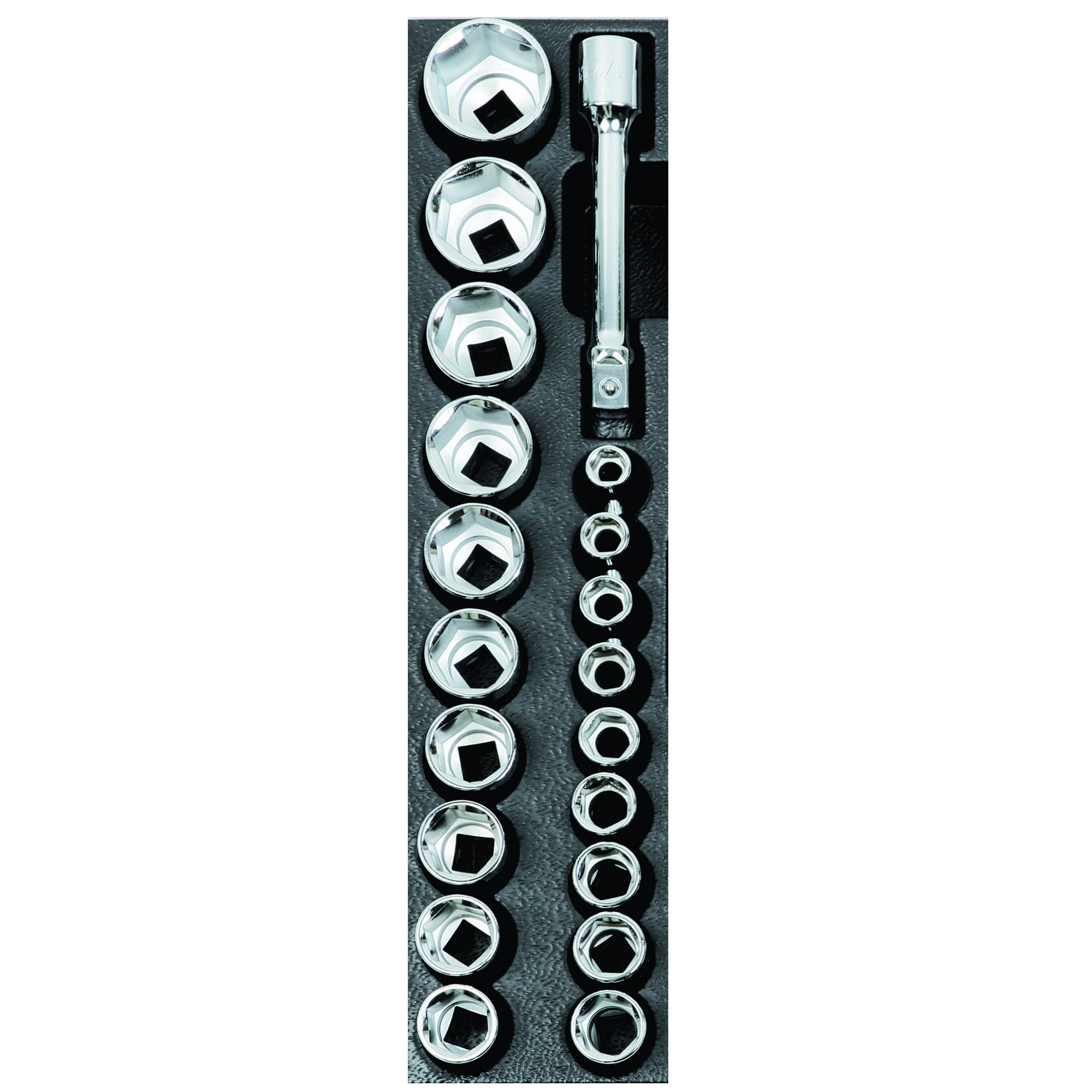 BETA T40 Termoformato Rigido Con 7 Chiavi Poligonali | Assortimento Utensili Per Officina, Organizer ABS