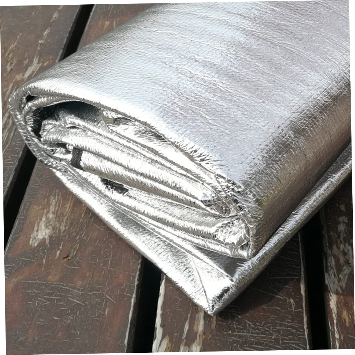 YARNOW Esterilla para Exteriores Aluminio Ligera y Plegable con Bolsa, Manta de Picnic Portátil y Cálida para Campamentos y Excursiones al Aire Libre
