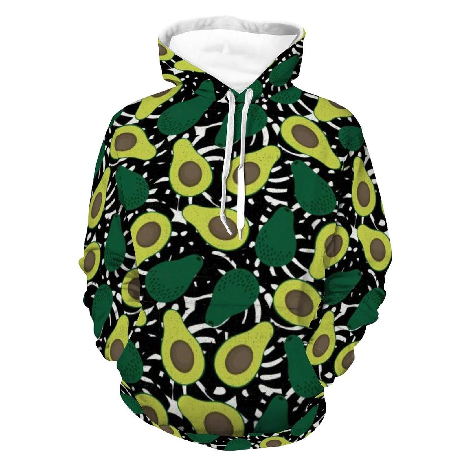 Unisex Langarm-Pullover mit Kapuze, leicht, modisch, bequem, mit Tasche