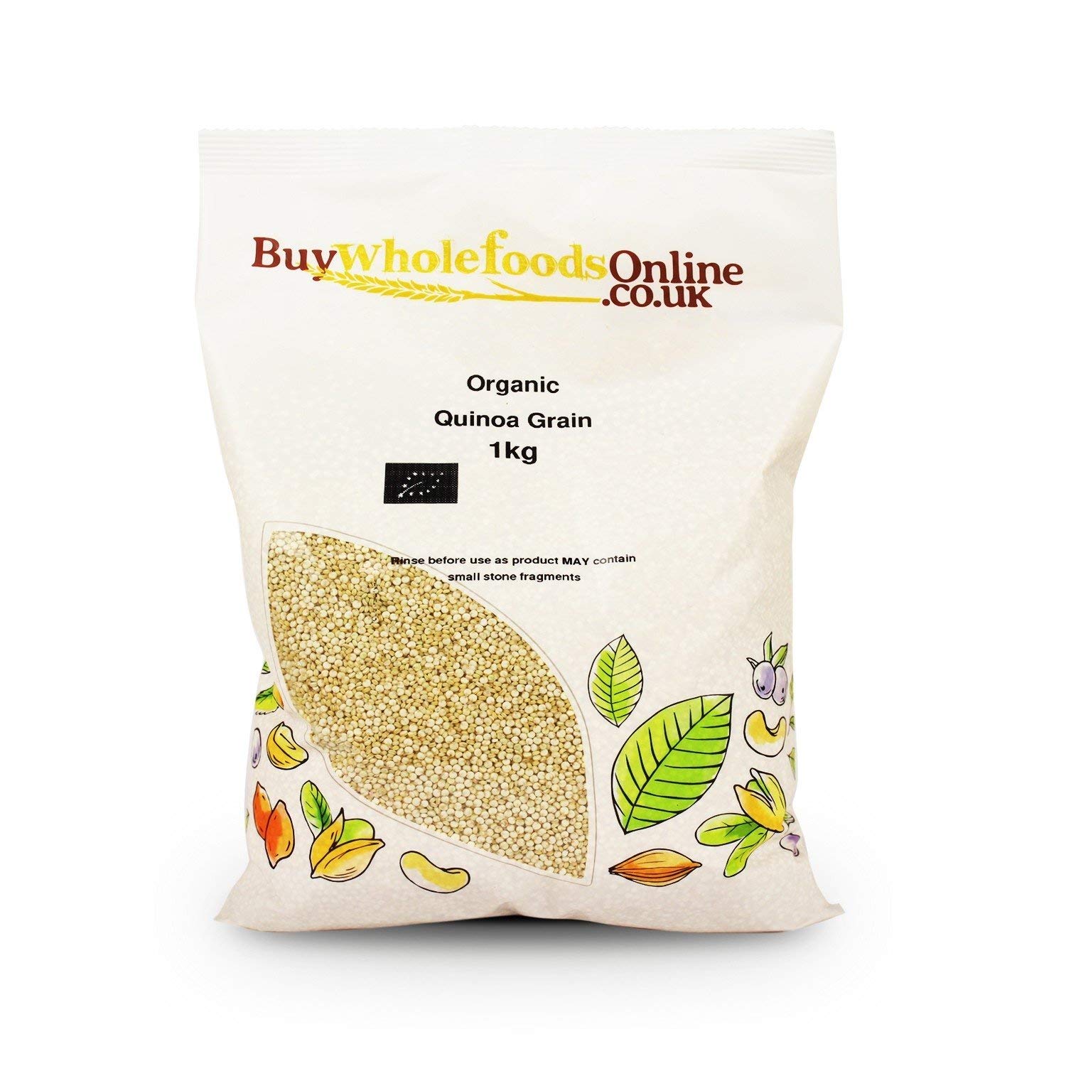 Organic Quinoa Grain 1kg (Buy Whole Foods Online Ltd.) Popular Protein