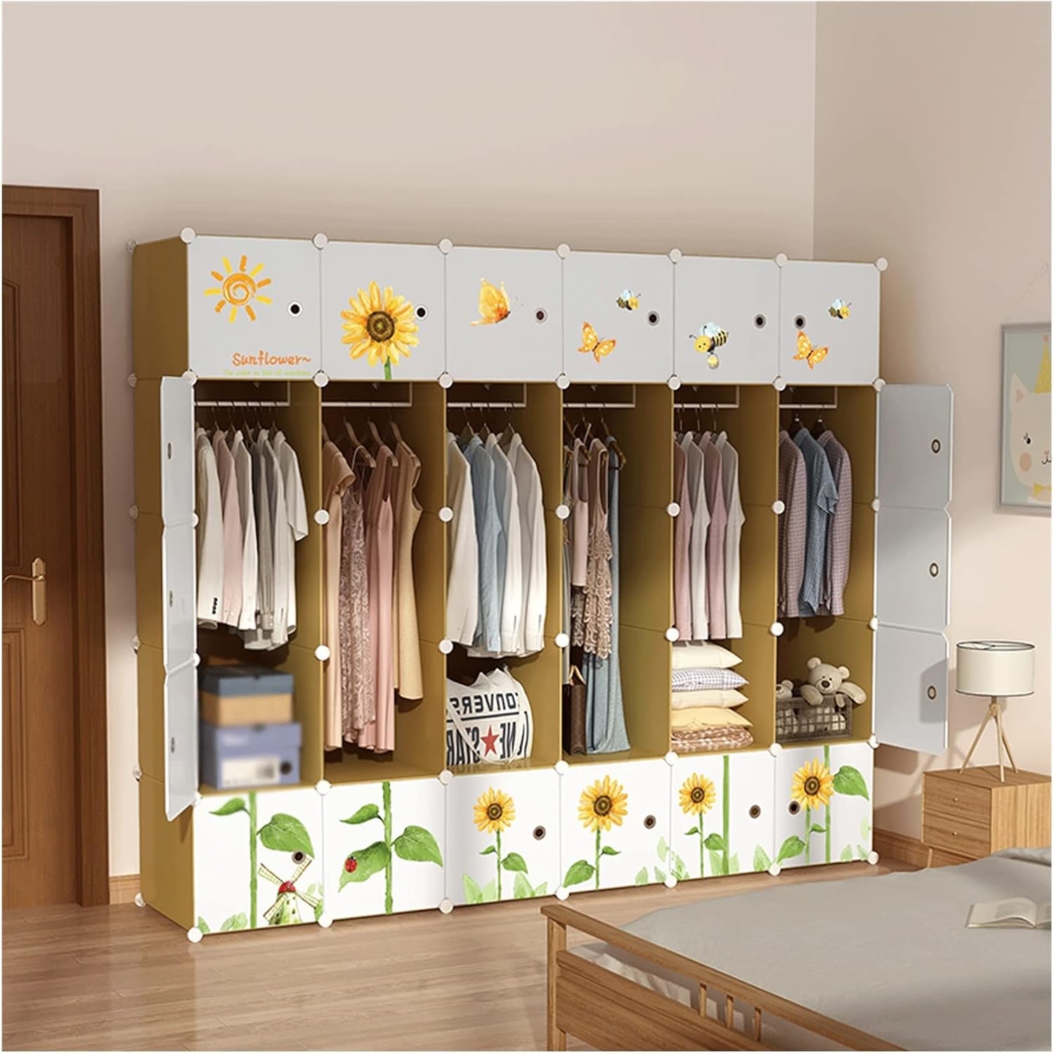 Armoire de Rangement Placards armoires portables combinaison armoires