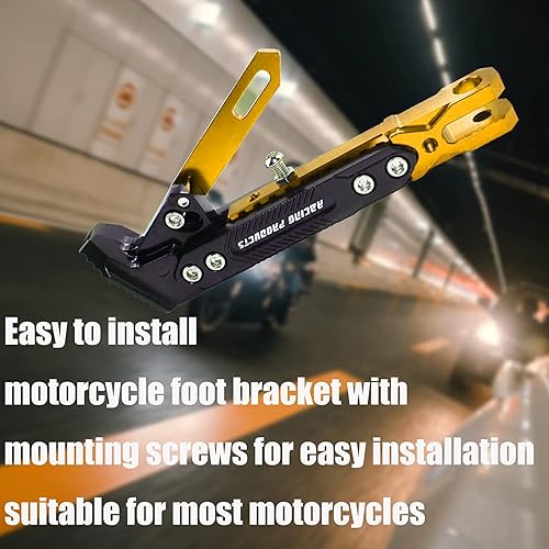 Miniatura 6 de Adsspro Soporte de patas de motocicleta universal, accesorios de soporte de patas de motocicleta modificado CNC de aleación de aluminio, soporte de