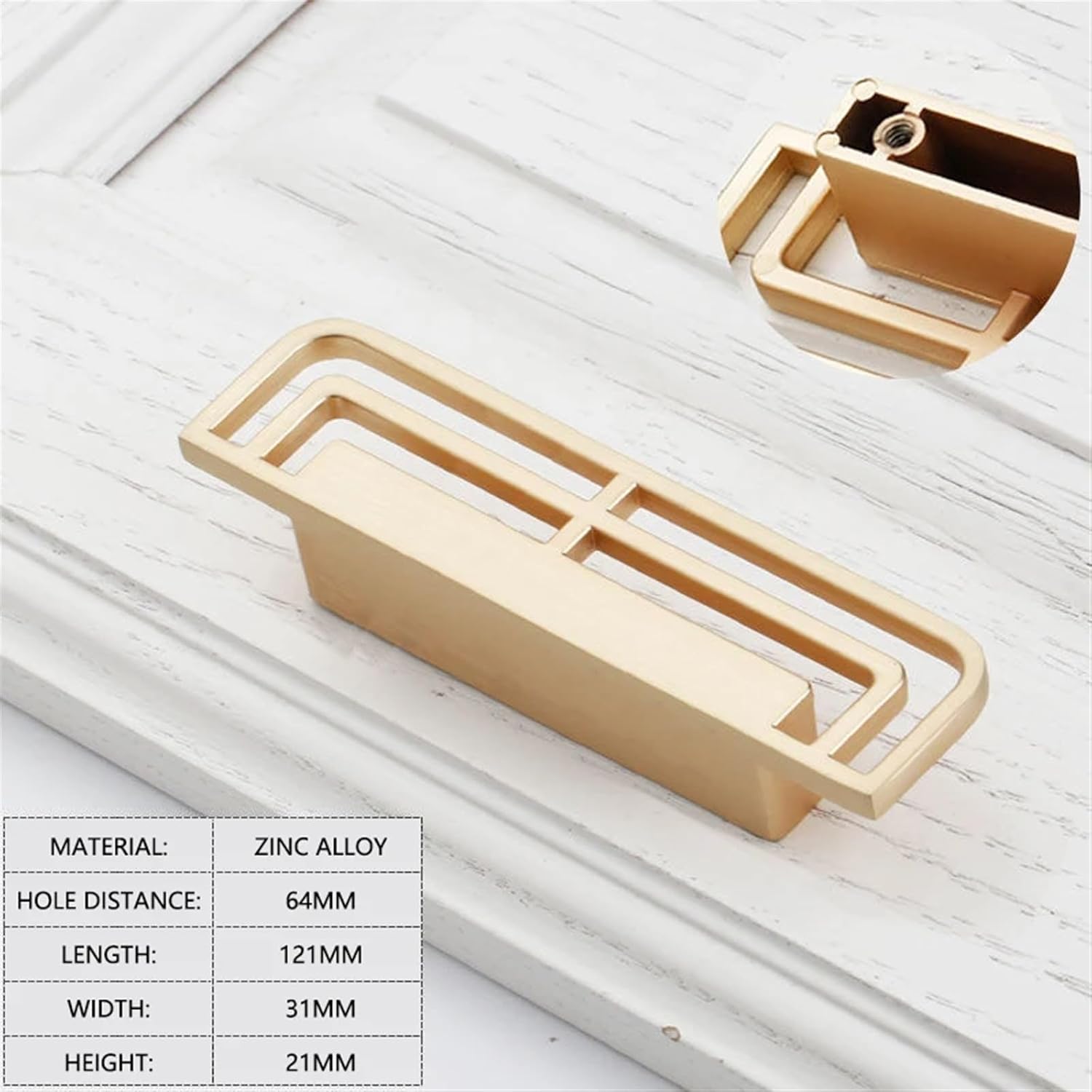 Home Furniture Handle Kitchen Cupboard Bookcase Hardware Drawer Knobs Wardrobe Pulls Dressing Table Door Pulls 1Pcs (Color : Black-64mm)