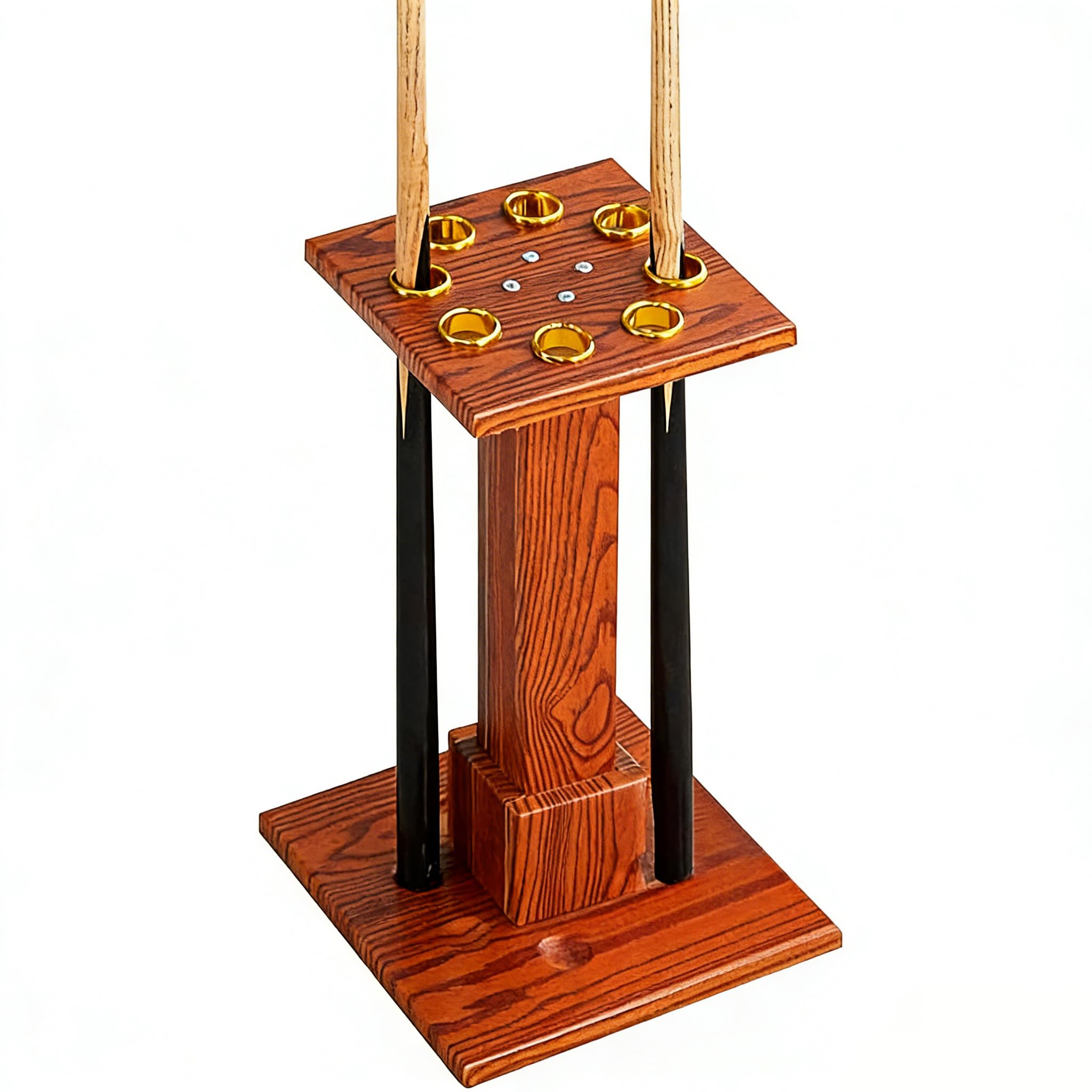 Support de queue de billard au sol en bois durable avec rangement de 16 bâtons de billard