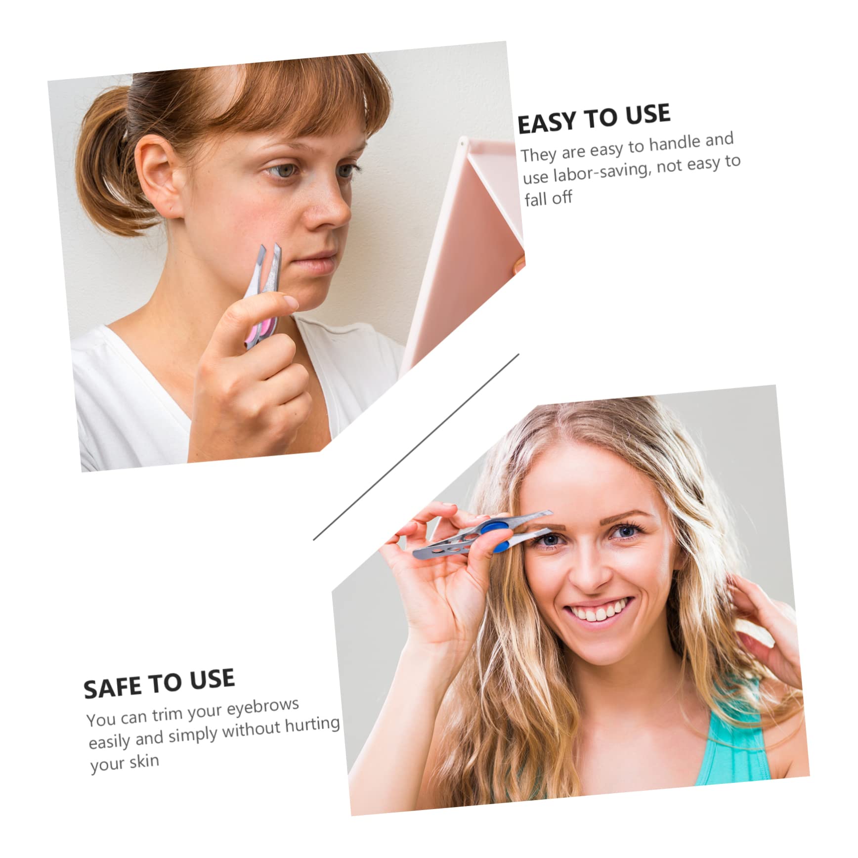 3 Set Eleganti Di Strumenti Per La Bellezza Delle Sopracciglia Pinzette Di Precisione Per Sopracciglia Per Uso Domestico 4 Pezzi * 3