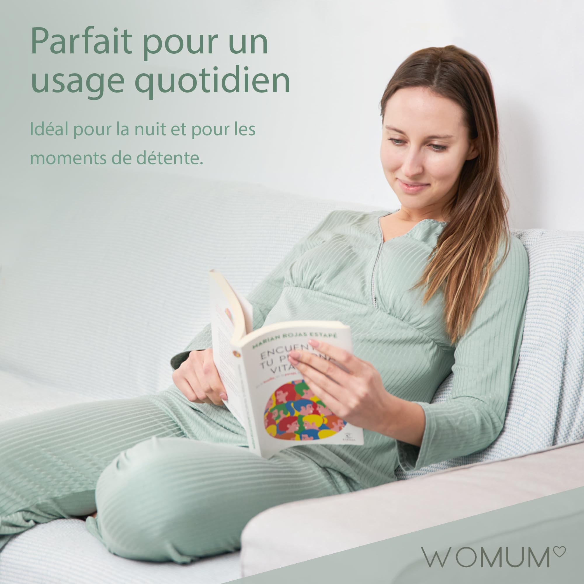 Pyjama Aallaitement à Ouverture Facile pour l'allaitement, Pyjama Grossesse et Maternité Doux, Élastique et Respirant pour Un Maximum de Confort, Idéal pour des Nuits Confortables