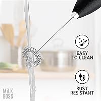 Vista 5 de Espumador de Leche para Café - Espumador Automático de Leche de Mano Creador de Espuma de Leche Espumador de Mano para Café, Matcha, Chocolate