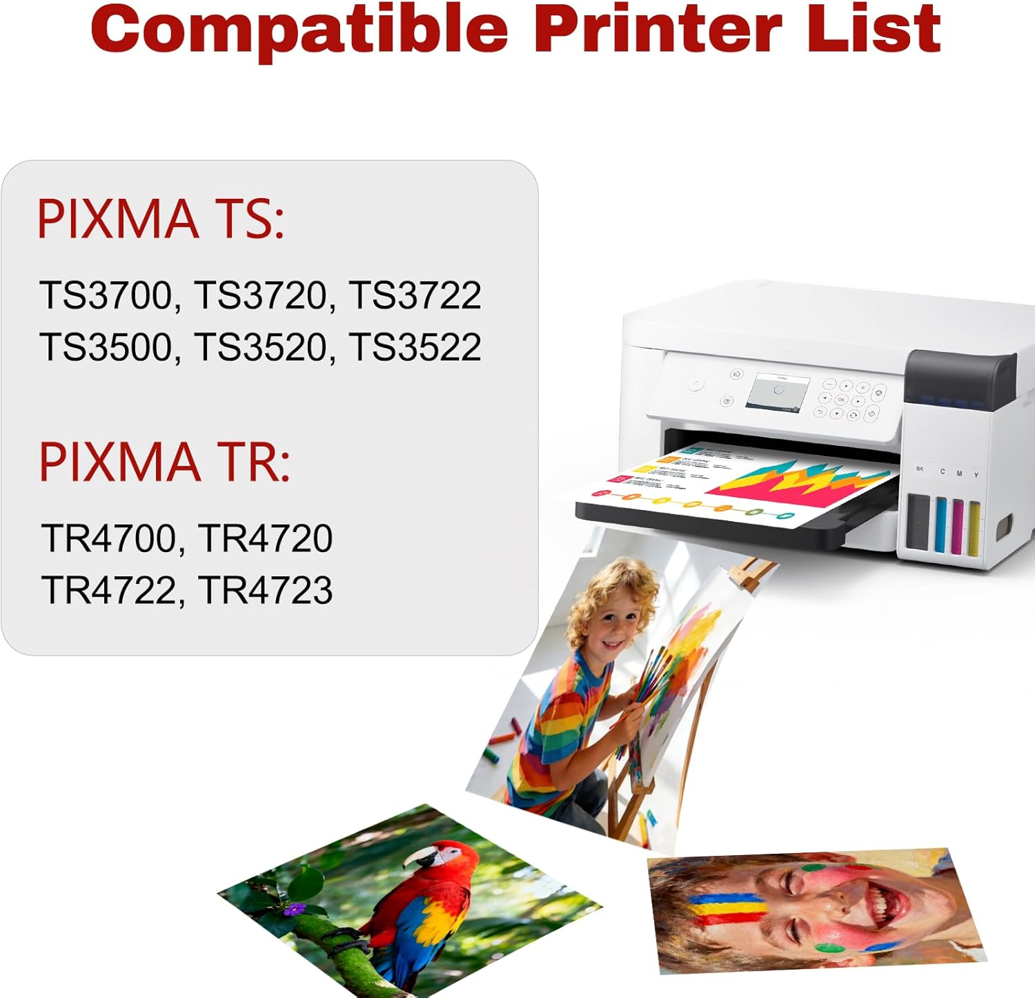 275XL 276XL Ink Cartridges Replacement for Canon Ink 275 and 276 PG-275 CL-276 Ink Cartridge Combo Pack Work for PIXMA TS3522 TR4720 TR4700 TS3722 TS3500 TR4722 TS3720 TS3520 (1 Black ,1 Color)