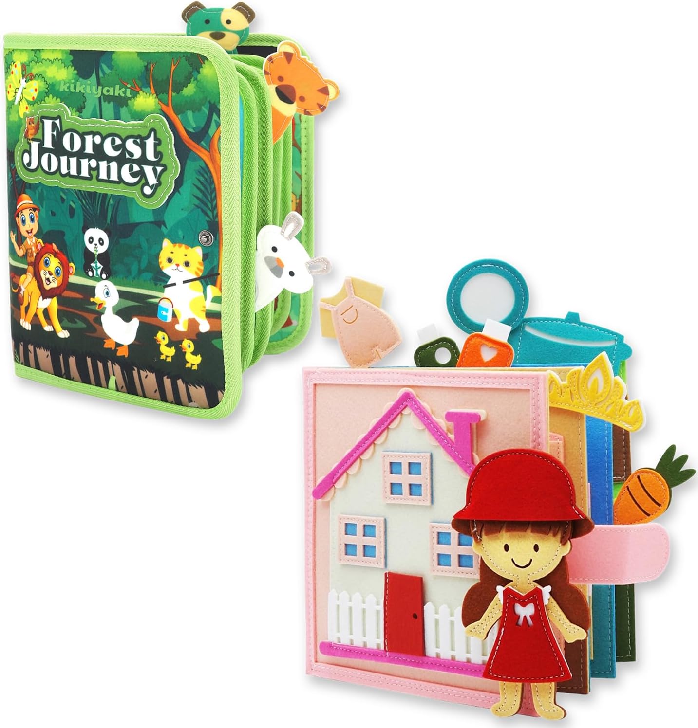 Felt Busy Books for Boys and Girls, Home, Forest