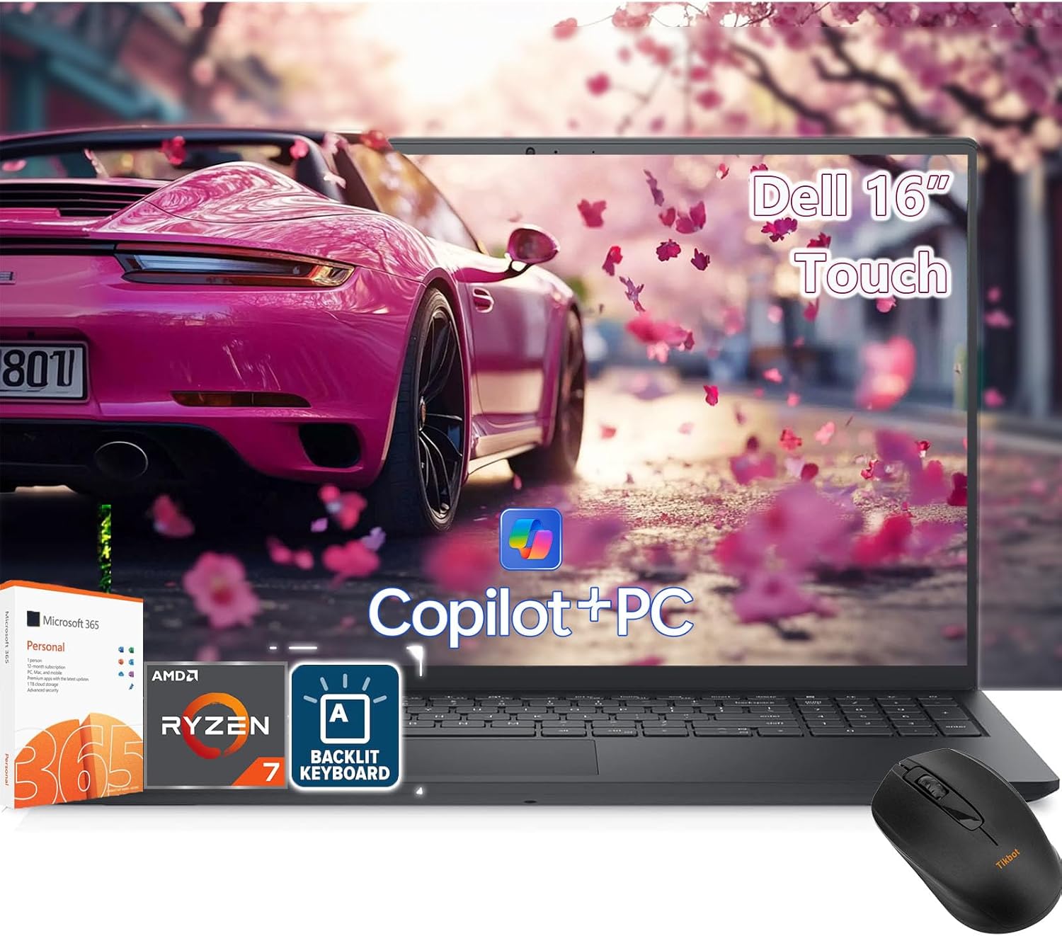 Dell 16 Touchscreen Laptop -AMD Ryzen Ryzen 7 250 Beat Ultra 7 155H -16inch FHD+…