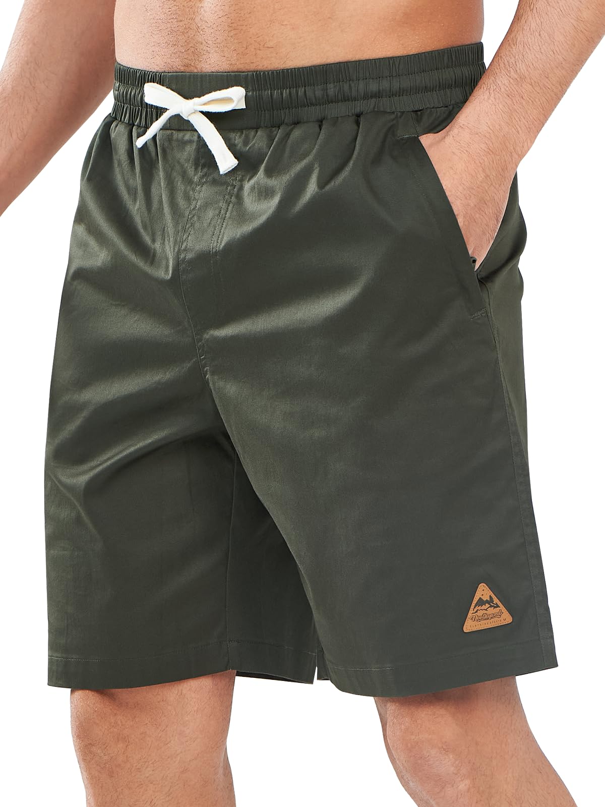 NORTHYARD Men's Casual Shorts-Cotton 9" Golf Work Summer Beach Hiking Shorts with Pockets