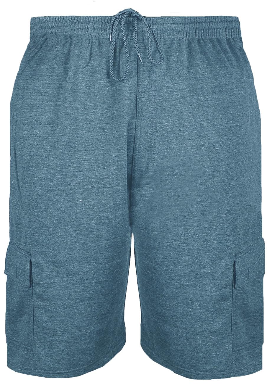 Big Mens Denim Hoss Cargo Shorts Lightweight Tall Clothing 2XL 3XL 4XL 5XL 6XL 7XL 8XL, Size : 3XL
