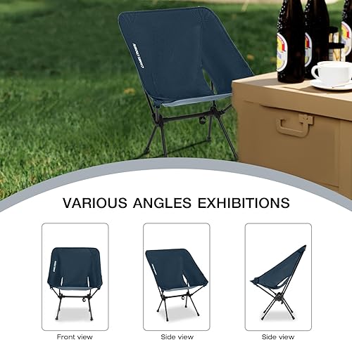 Miniatura 8 de CAMEL CROWN Silla de camping portátil plegable compacta para césped, silla ligera para mochileros con bolsa de transporte para senderismo al aire