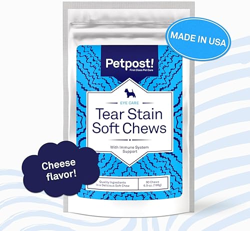 Miniatura 5 de petpost  Tear quitamanchas masticablesdelicioso ojo manchas Suplemento para perrosTratamiento natural para desgaste las manchas en perros 90diario