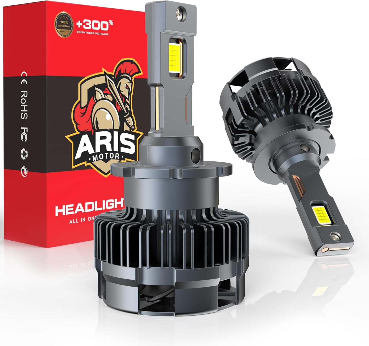 ARISMOTOR D4S D4R LED Headlight Bulb w/Canbus, 120W 20000LM 6500K
