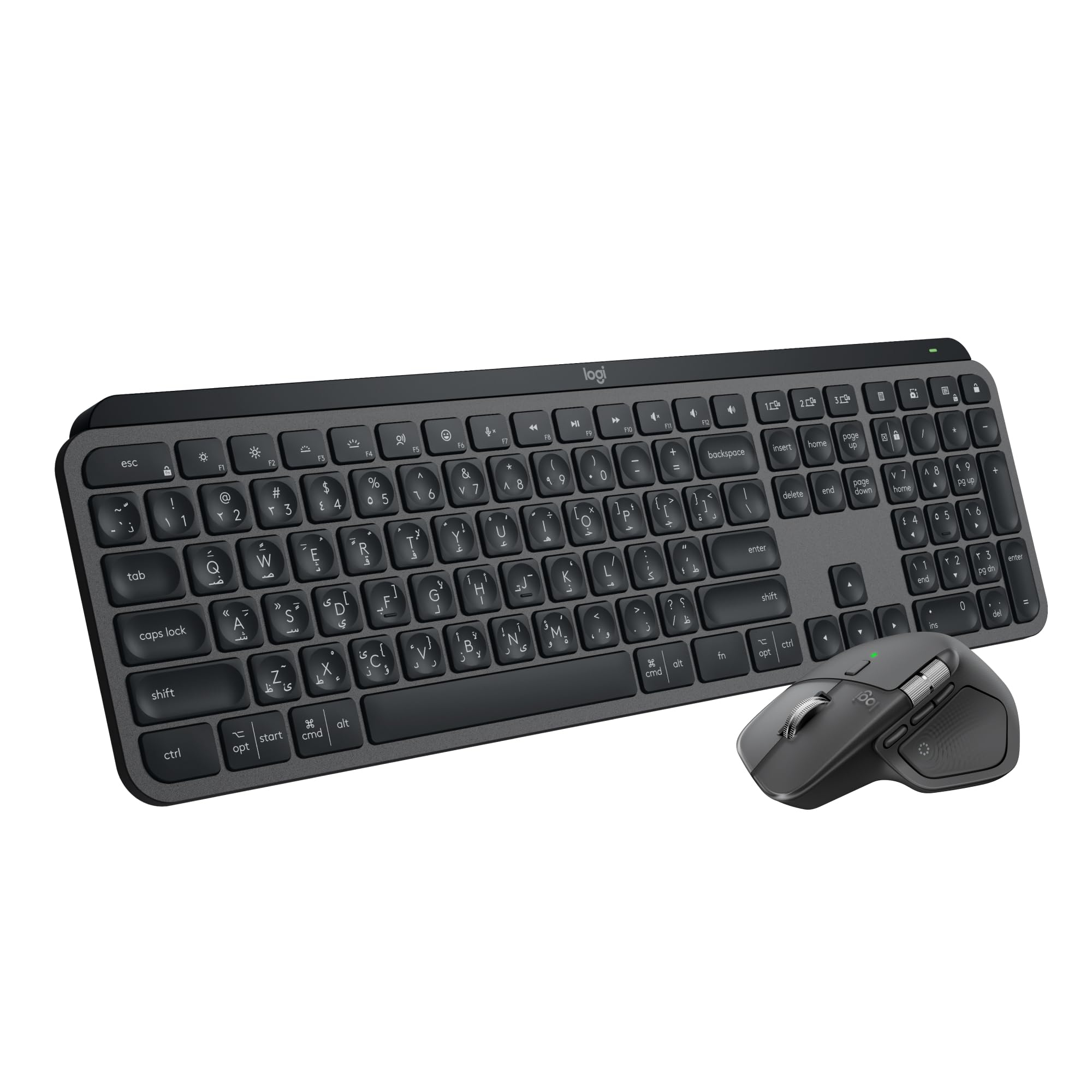 Logitech MX Keys S + MX Master 4, Graphite - Performance Wireless