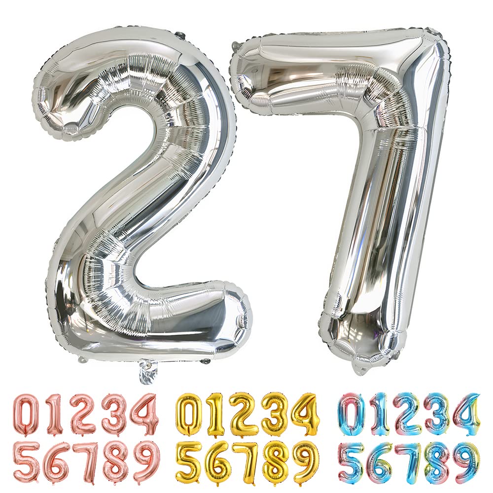 Foil Globo Número 5 Azul 40" (101cm), Inflable Helio o aire, Gigante Numeros 0-9, 10-19, 20-29, 30-100, Grande Globos Decoración para La Boda Aniversario y Cumpleaños Fiestas — view 479