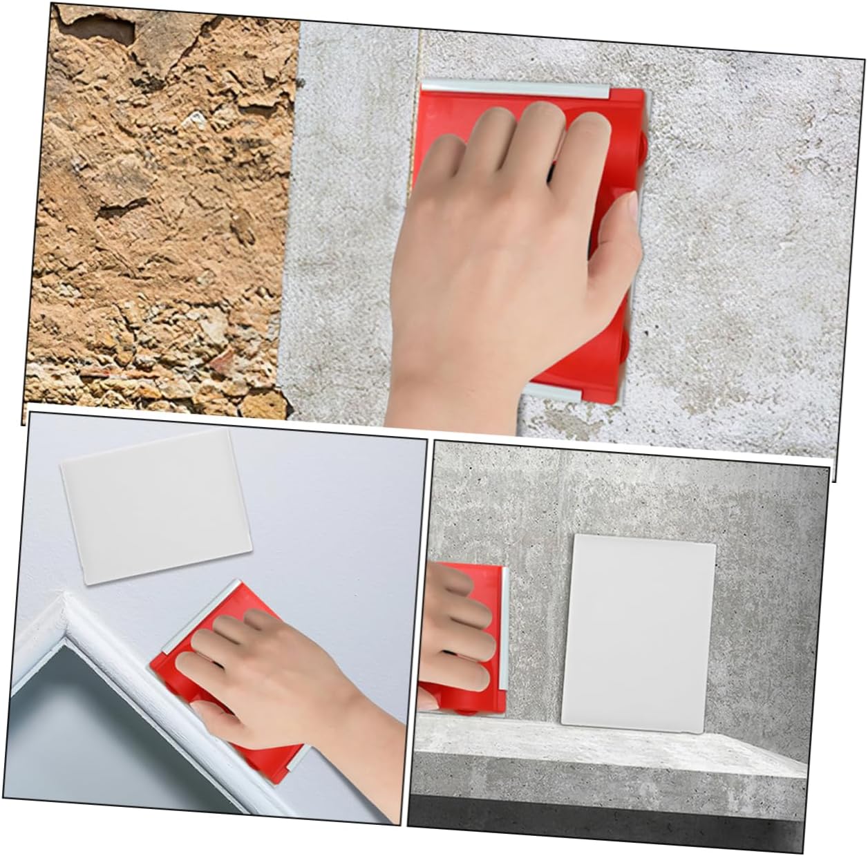 WOONEKY 4pcs Edge Painting Tool Pads Durable Paint Edger Replacement Pads for Smooth Finish Walls and Corners Compatible with Oil Water-Based Coatings