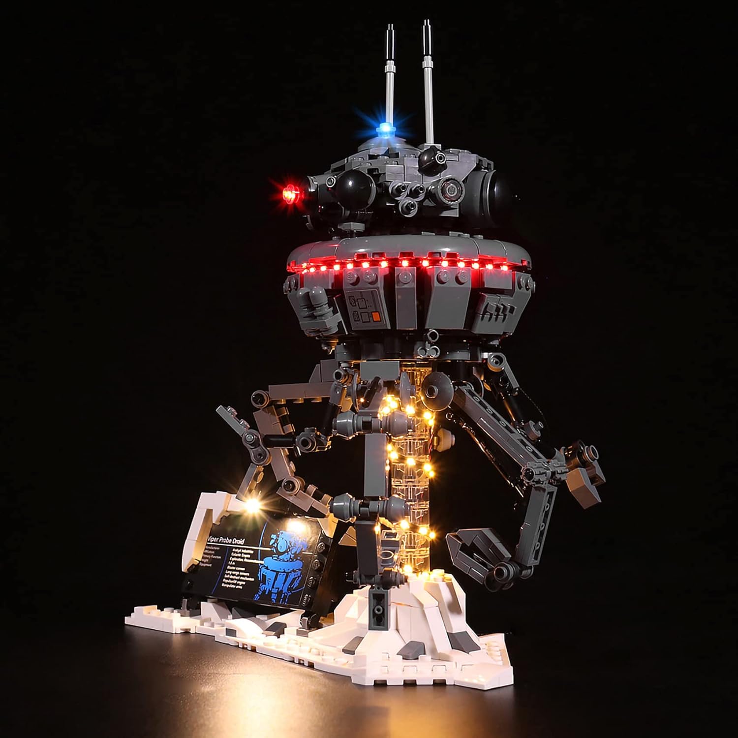 LED Lighting Kit Compatible with Lego 75306 Imperial Probe Droid Building Toy - Lights Only - Decoration LED Light Kit Without Building Block Model (Basic Version)