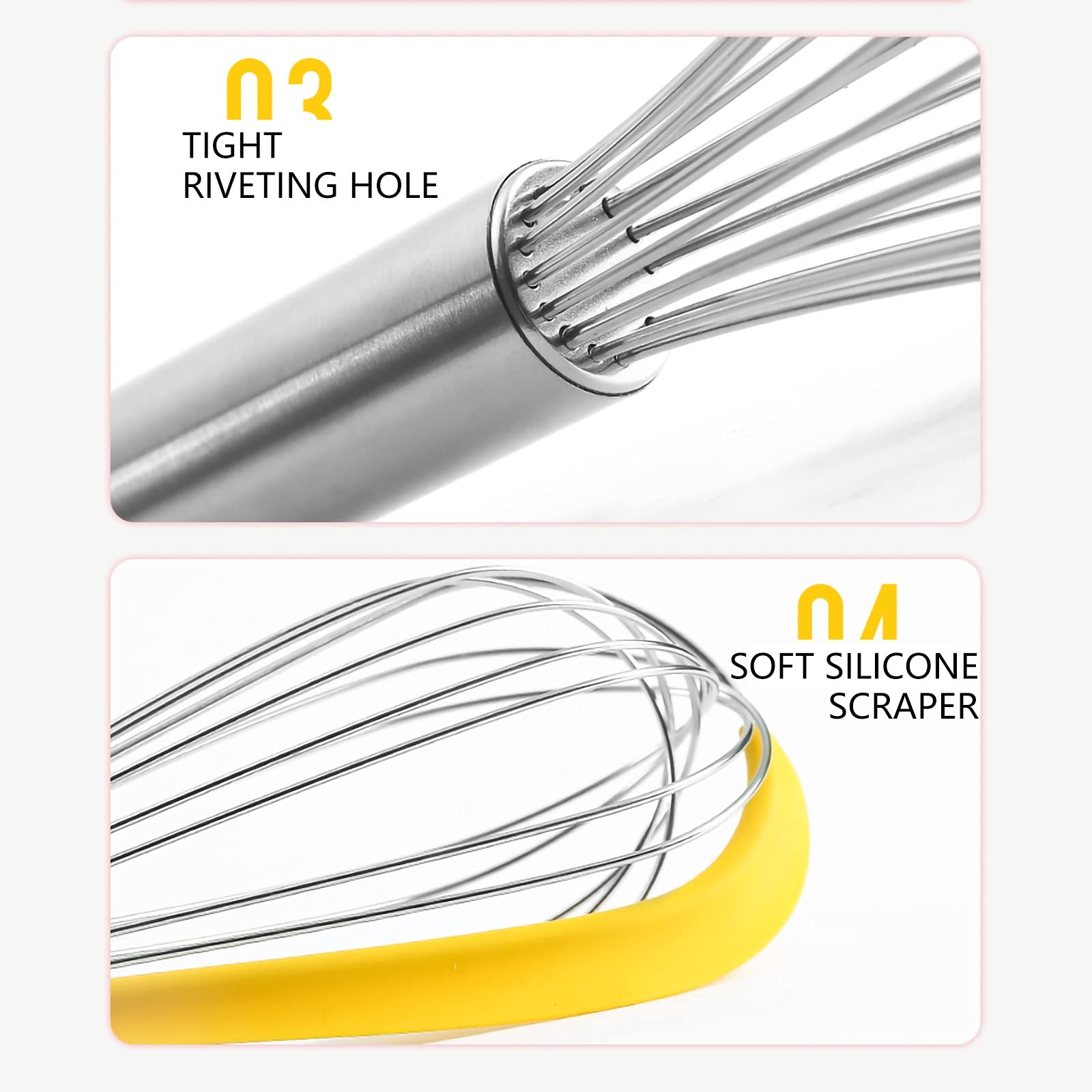 Frusta Mescolatore Multifunzione Sbatti con Uovo Separatore Bianco Separatore Manuale Beater for Mescolare E Raschiare, Utensili da Cucina da Cucina Frusta da Cucina(A)