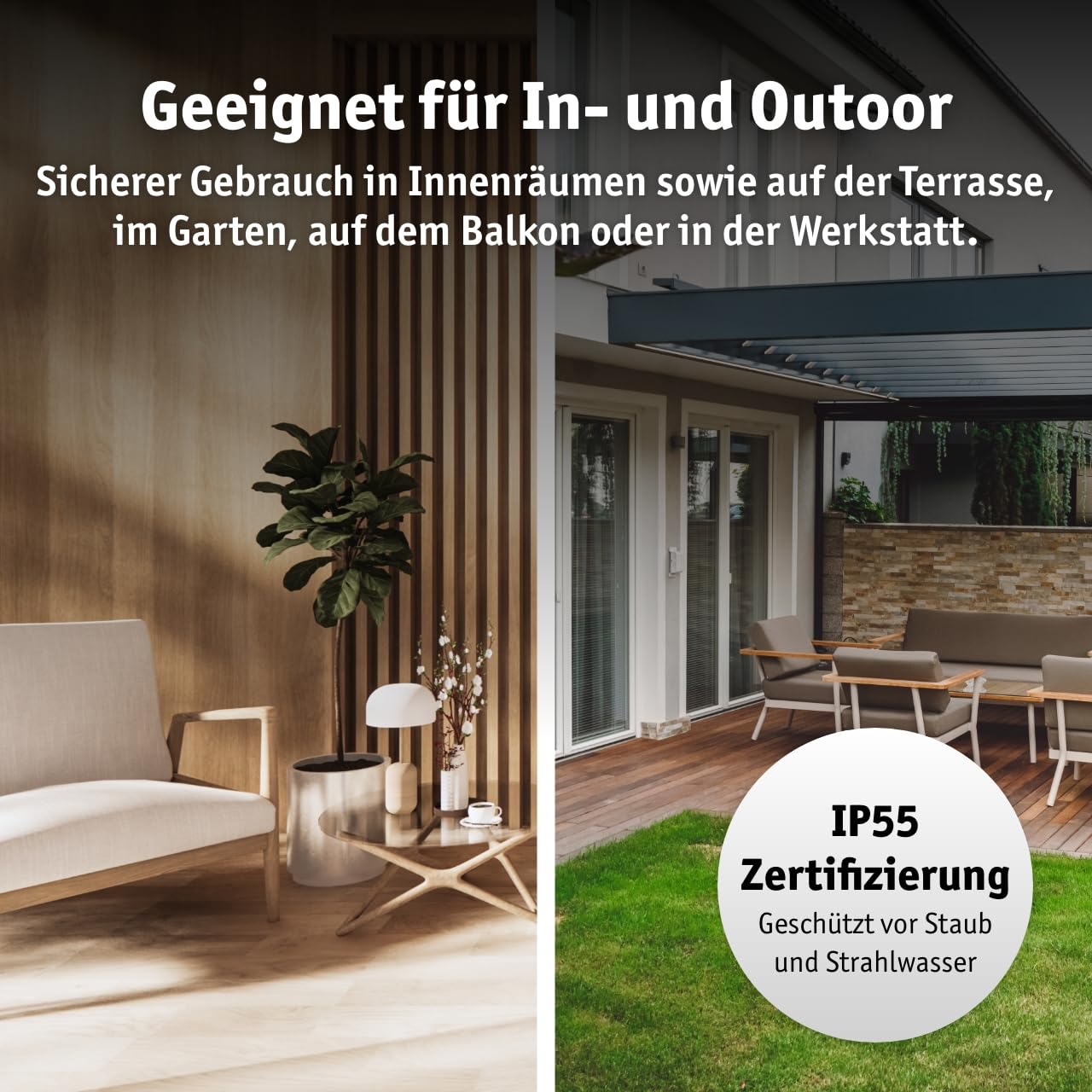WALTER Professional Infrarot Wandheizstrahler 2000 W, 4 Stufen, Karbon Infrarot-Technologie, Terrassenheizstrahler für Innen- und Außenbereich, Timer Funktion, mit Fernbedienung, inkl Wandhalterung