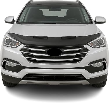 OMAC Car Bonnet Mask Hood Bra for Hyundai Santa Fe 2013-2018 Black 1 Pc