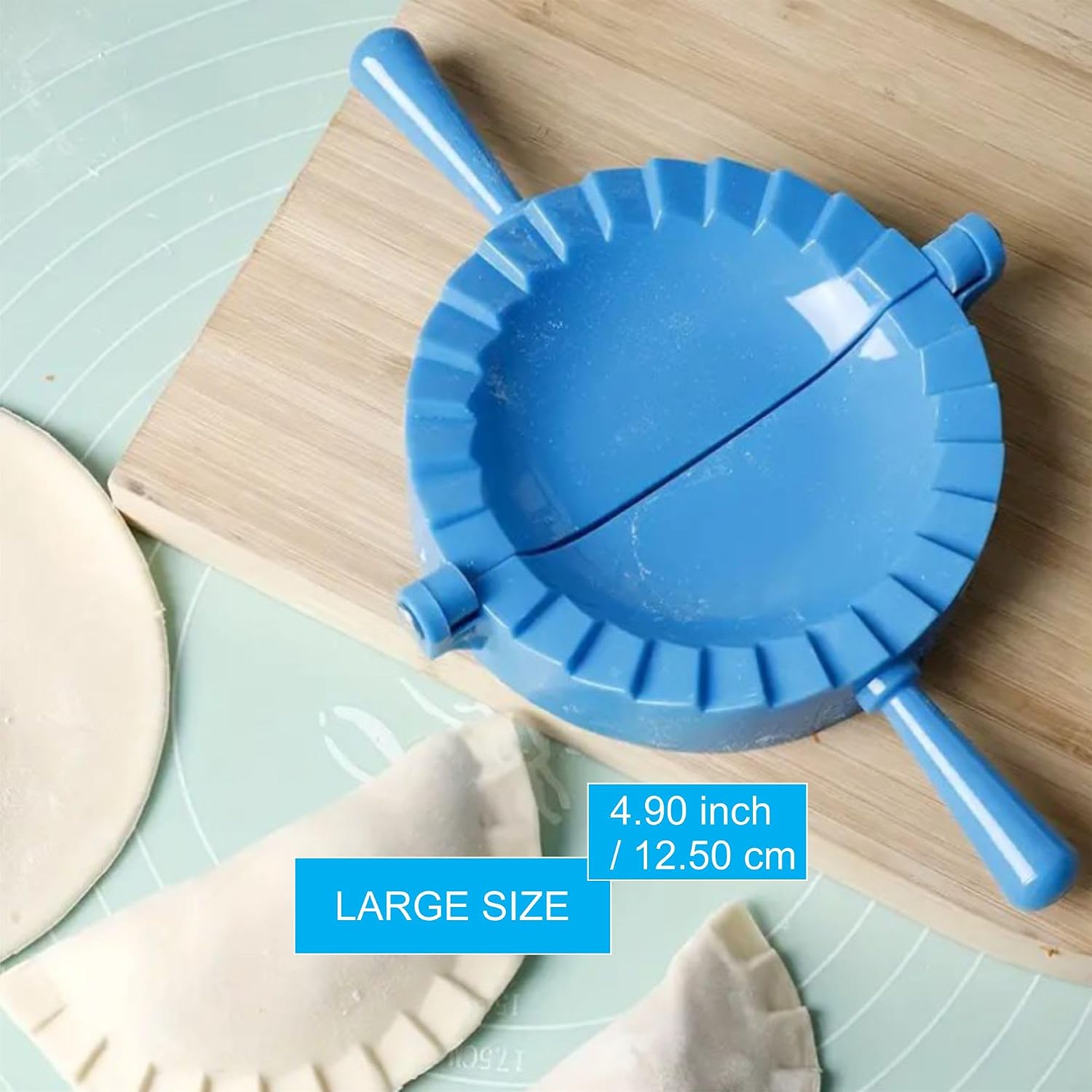 Dumpling Maker Kit - Set of 3-3,75"and 5" and 6,25" - Mold Ravioli Dumpling Maker Press Tortilla Folder Empanada - Wonton Dough Press - Pierogi, Samosa, Calzone, Momo Mold
