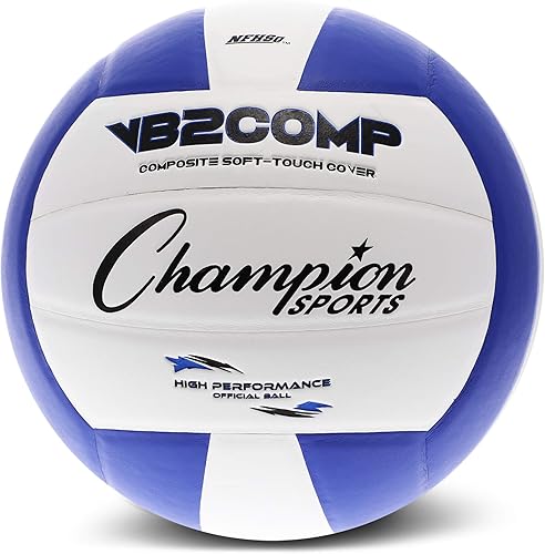 Champion Sports VB - Juego de voleibol de cuero sintético compuesto oficial, varios colores