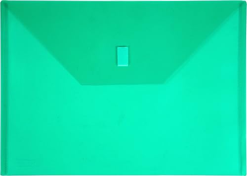 Miniatura 2 de Sobres de plástico línea diseño R de Lion (22080-CR-6P), sobres de poliéster transparente (9 38 x 13 pulgadas, paquete de 6 unidades., Amarillo