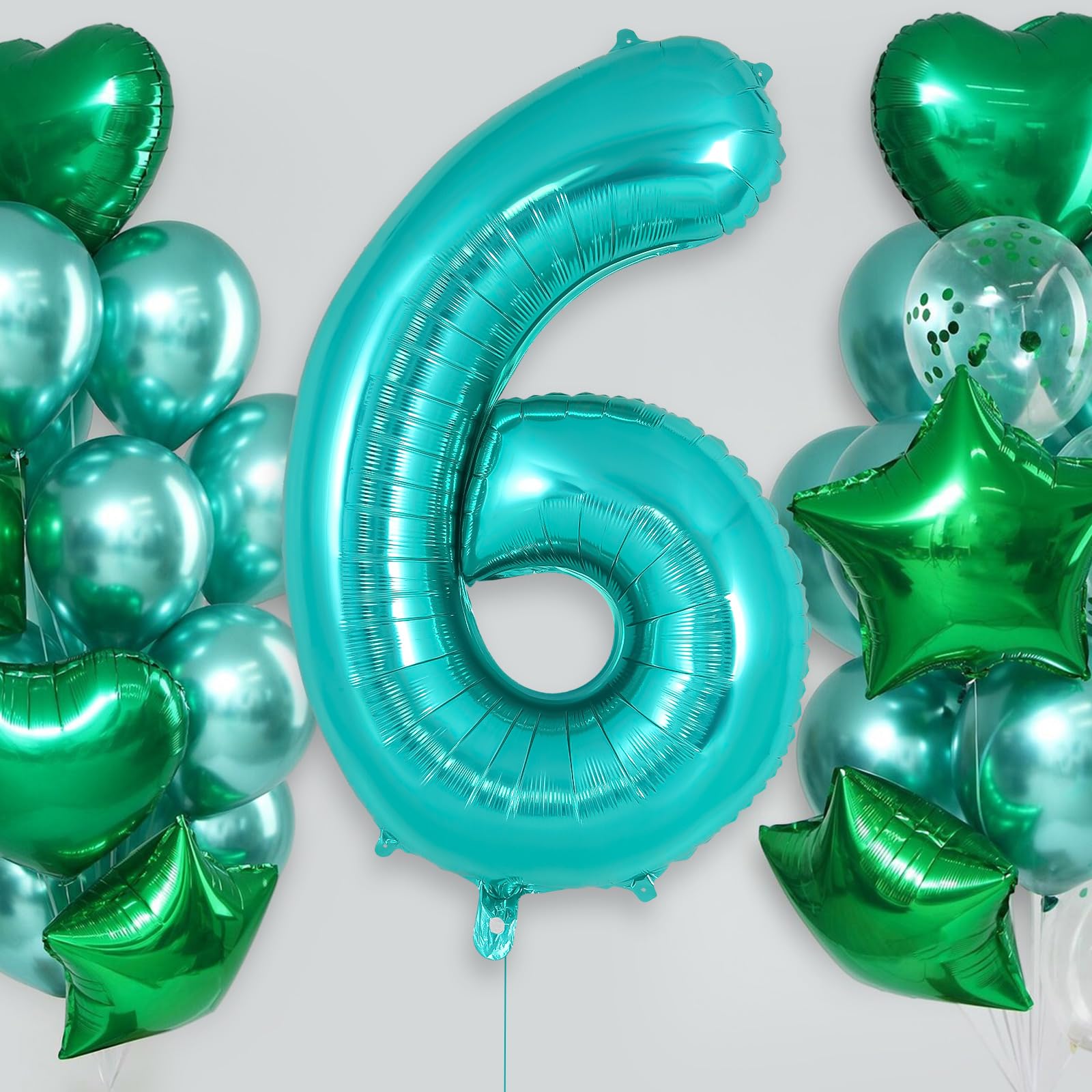 Teal Number 1 Balloon 40 Inch - Large Foil Balloon For 1st Birthday & Mermaid Party Decor